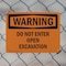 Signmission Do Not Enter Open Excavation OSHA Warning Sign, Plastic, 10in W x 7in L, 2PK OS-2PACK-WS-P-710-L-12061 - alternate 5